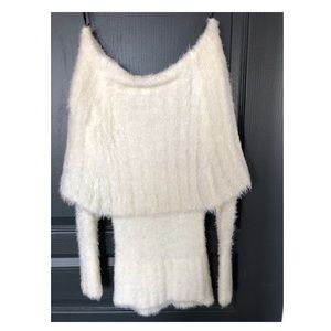 Shag glitter thread Bebe sweater.